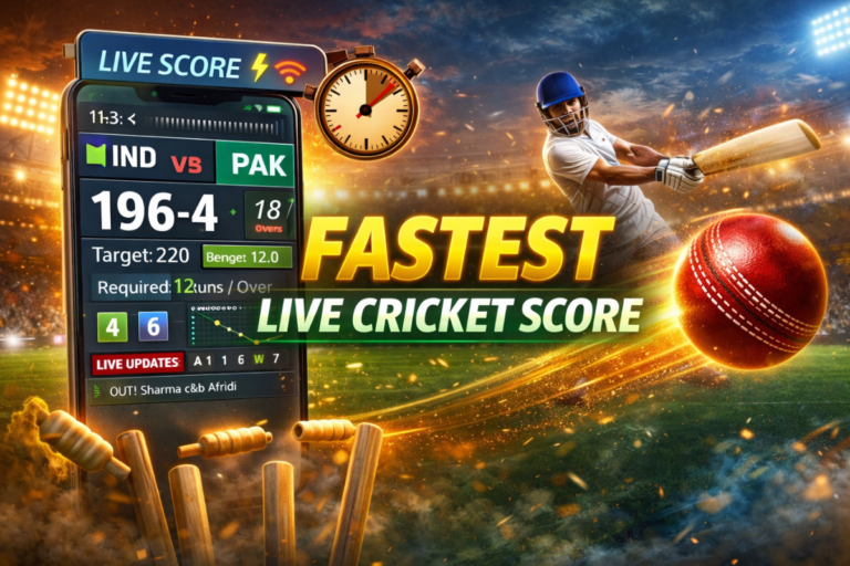 Fastest Live Cricket Score.